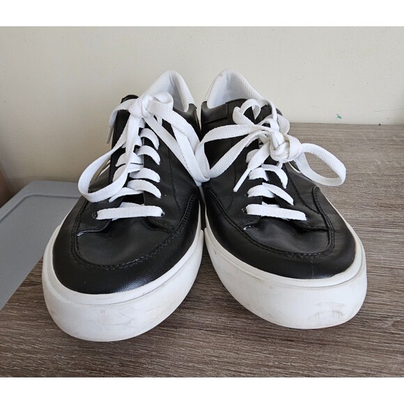 Calvin Klein Jeans Canvas Sneakers Women's 9 Black White CK Logo Streetwear - Picture 4 of 7